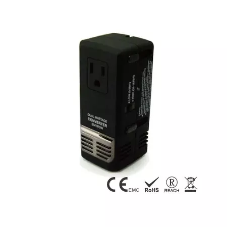 25/1875W Dual Voltage Converter with High-Low Switch - Dual Wattage Travel Converter