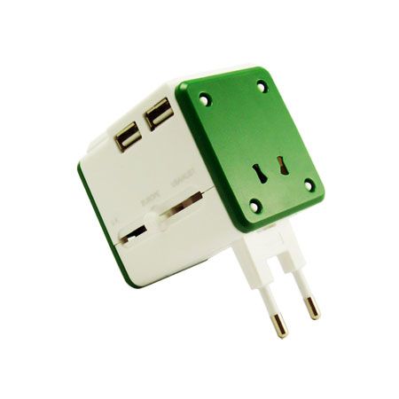 3.1A 3 USB全球通用旅行插座歐規插腳, 適用於德國, 法國, 韓國...等國家