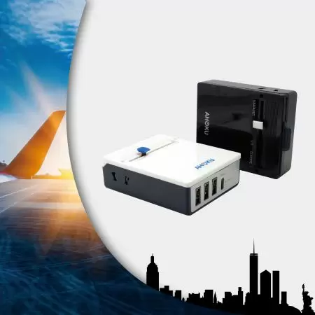 Seyahat Adaptörü Dönüştürücü ve USB - Güç Seyahat Adaptörü