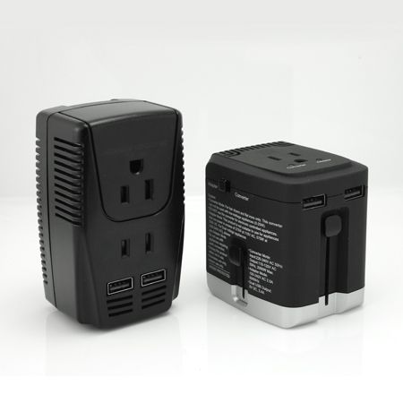 トラベル電圧コンバーター＆USB - 旅行用電圧コンバーター