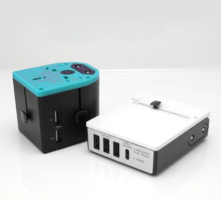 World Travel USB Adapter - Universal USB Travel Adapter and Power Plug