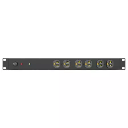 Lado traseiro 19" PDU, 8 x saídas 5-20R