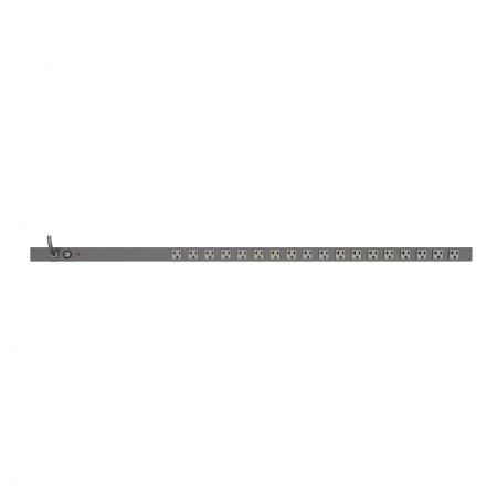 Space-saving PDU with Ampere Meter and 5-20P