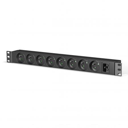 1U Rack-mount Pháp (Loại E) PDU