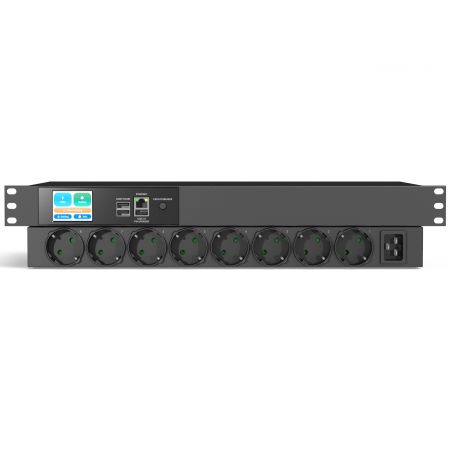 Horizontale 1U geschaltete PDU pro Anschluss