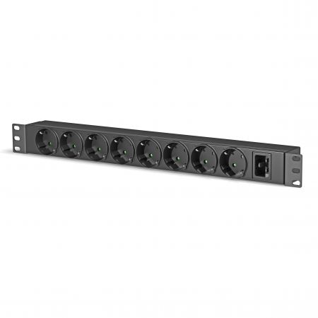 1U Rack-mount Schuko (Type F) PDU