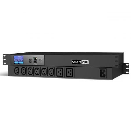 Mixed IEC C13/C19 Smart PDU Rack Mountable with Fitting Ears
