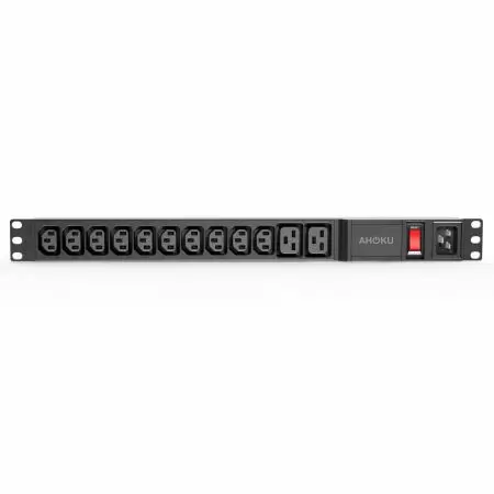 12 Mixed C13/C19 Basic PDU with Lighted Switch - Data Center PDU with C13 and C19 Mixed Sockets