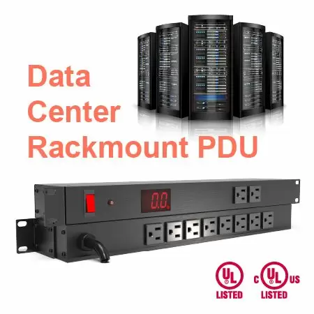 PDU medido com medidor de corrente digital