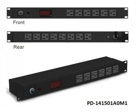 14 розеток с 5-15P вилкой и амперметром