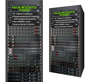 1U平放式伺服器專用萬國插座