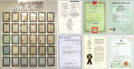 歐格拥有世界各国专利及安规认证