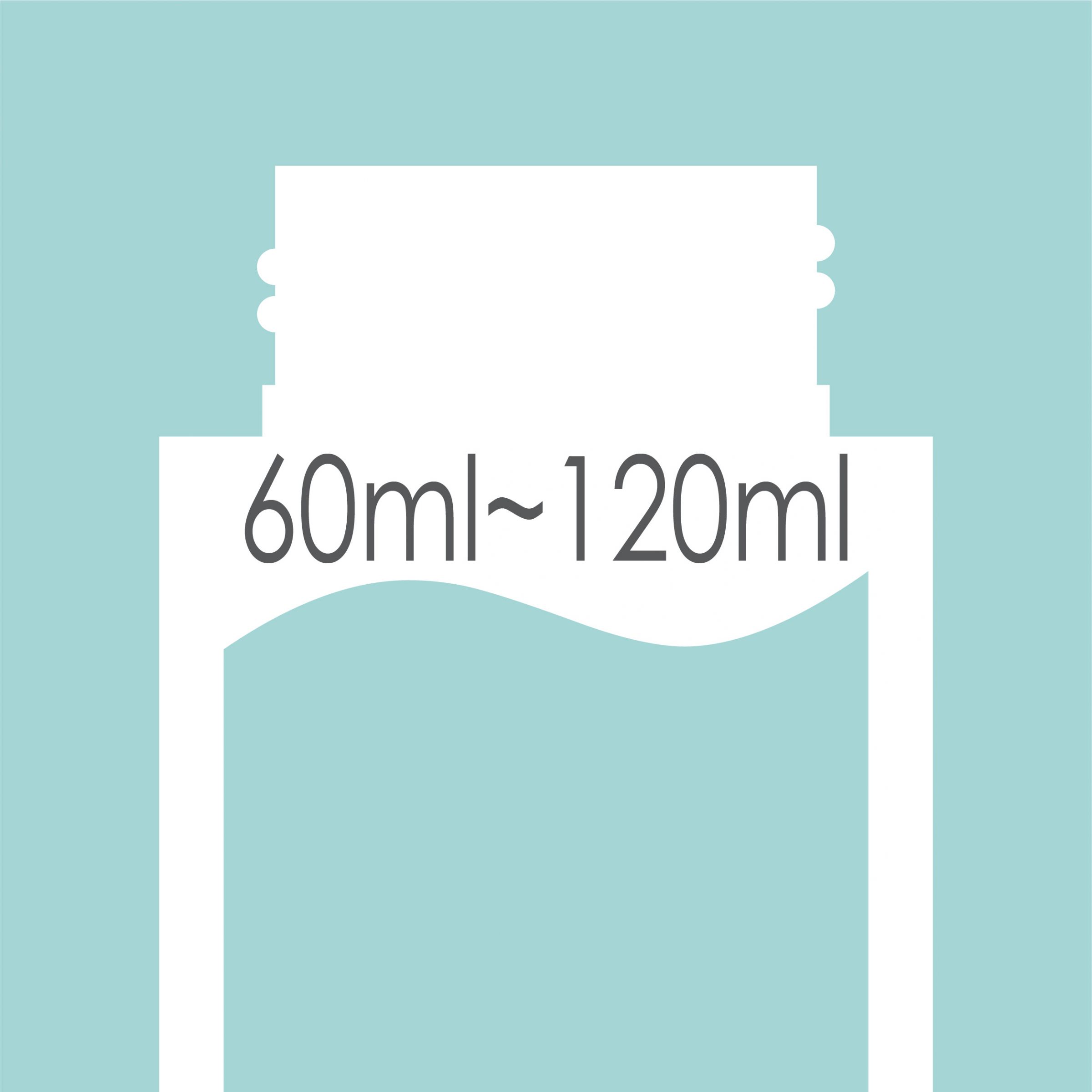 Capacità 60ml - 120ml Bottiglia