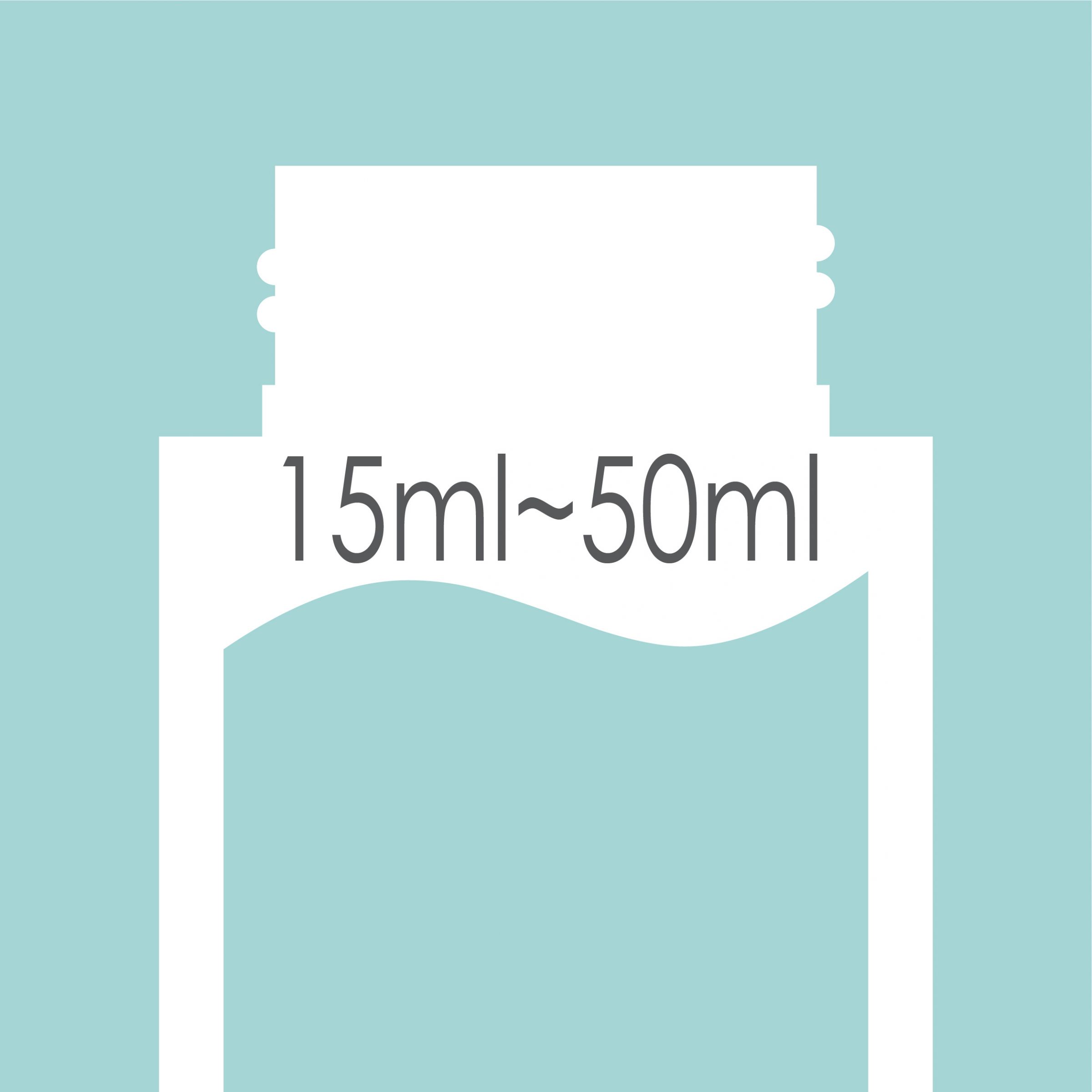 Capacidad de botella de 15 ml - 50 ml