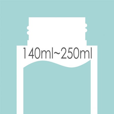 121ml - 299ml Bottle - Capacity 140ml - 299ml Bottle