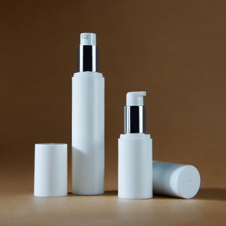 White Airless Bottle - Plastic airless Bottle