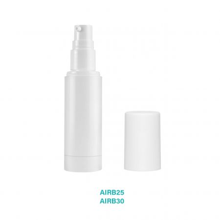 Weiße Airless Pumpflasche AIRB.