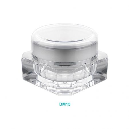 15ml Acrylic Diamond Cream Jar - 15ml Acrylic Diamond Cream Jar