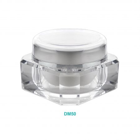 50ml Acrylic Diamond Cream Jar - 50ml Acrylic Diamond Cream Jar