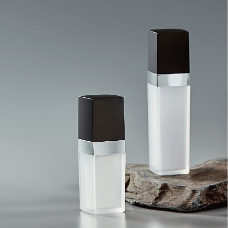 PMMA Square Cosmetic Bottle - PMMA Square Cosmetic Bottle ER.