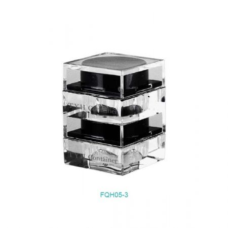 10ml Square Loose Powder Stackable Jar