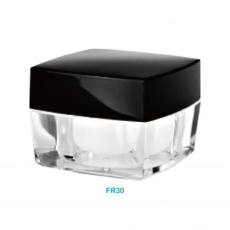 30ml  Acrylic Square Cream Jar - 30ml  Acrylic Square Cream Jar