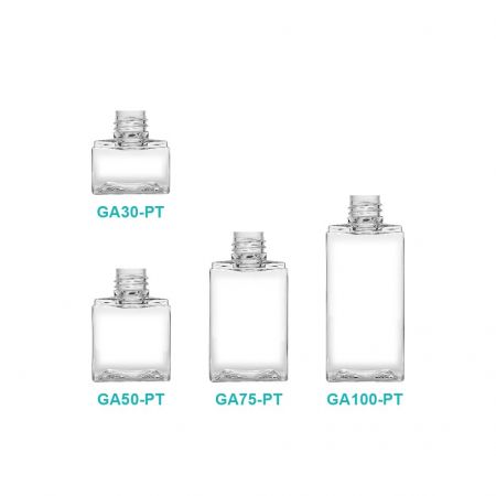 PETG Rectangle Cosmetic Bottle GA-PT.
