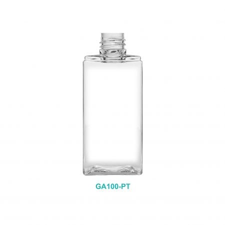 Bottiglia rettangolare PETG da 100 ml