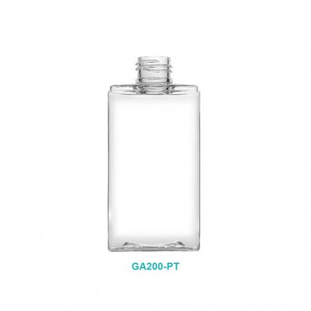 Bottiglia di plastica rettangolare da 200 ml