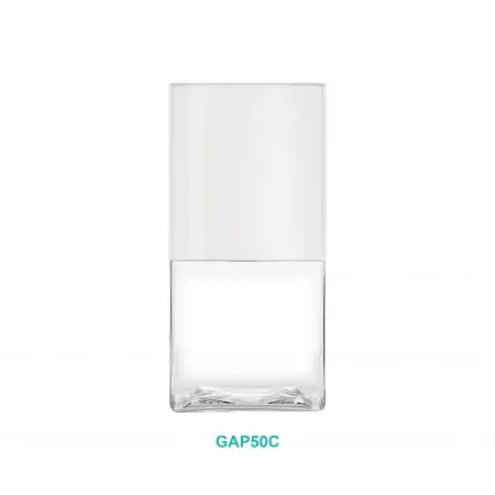 50ml Rectangle Clear Pump Bottle