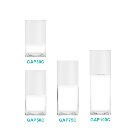 Bottiglia cosmetica rettangolare PETG GAPC.