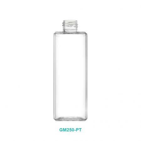 250ml PETG Square Bottle - 24/410 250ml PETG Rectangle Bottle