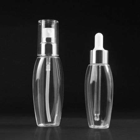 Butelka kosmetyczna PETG o owalnym kształcie - Butelka kosmetyczna PETG o owalnym kształcie