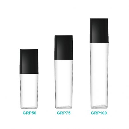 PETG สี่เหลี่ยมขวดเครื่องสำอาง.