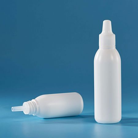 Botella redonda de ampolla de LDPE
