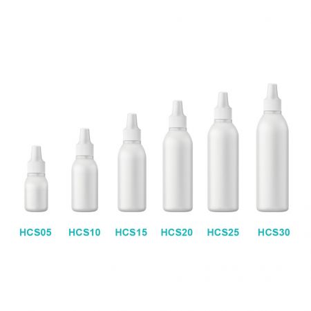 Botella de ampolla redonda LDPE HCS.
