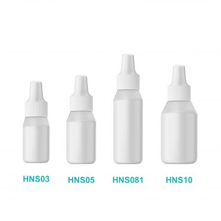 Botol Ampul Bulat LDPE dengan Tutup Nozel