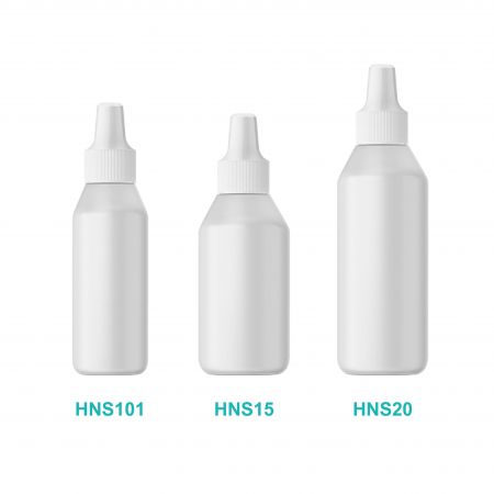 Botol Ampul Bulat LDPE dengan Tutup Nozel