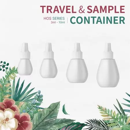 LDPE Oval Ampoule Travel Bottle with Nozzle Plug - LDPE Oval Ampoule Travel Bottle with Nozzle Plug