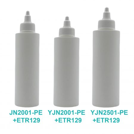 زجاجات بلاستيكية قابلة للعصر بغطاء لولبي,