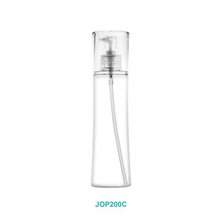 200ml 橢圓乳液空瓶-斜蓋化妝瓶