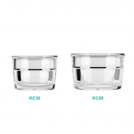 원뿔형 캡이 있는 PMMA 럭셔리 크림 병