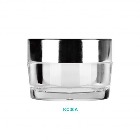 Jar Krim Bulat 30ml dengan Tutup Aluminium - Jar Krim Bulat 30ml dengan Tutup Aluminium