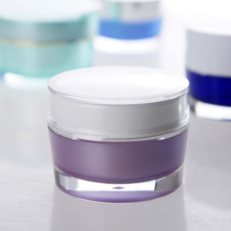 壓克力化妝品罐(直蓋款) - 壓克力化妝品罐(直蓋款)