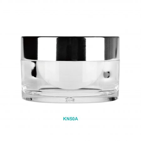 50ml 鋁蓋壓克力圓形乳霜罐 - 50ml 鋁蓋壓克力圓形乳霜罐