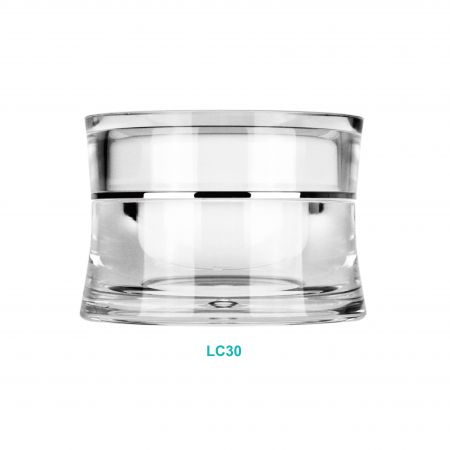 30ml Acrylic Round Curve Cream Jar - 30ml Acrylic Round Curve Cream Jar