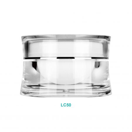 50ml Acrylic Round Curve Cream Jar - 50ml Acrylic Round Curve Cream Jar