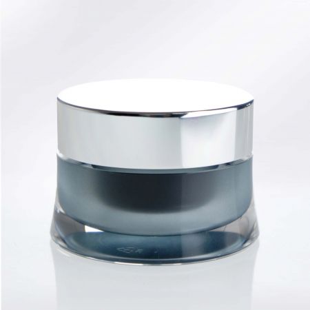 壓克力曲線形乳霜罐(鋁蓋款) - 壓克力曲線形乳霜罐(鋁蓋款)