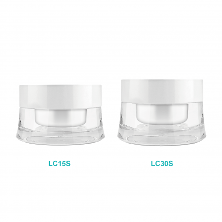 Toples Krim Kurva PMMA dengan Tutup