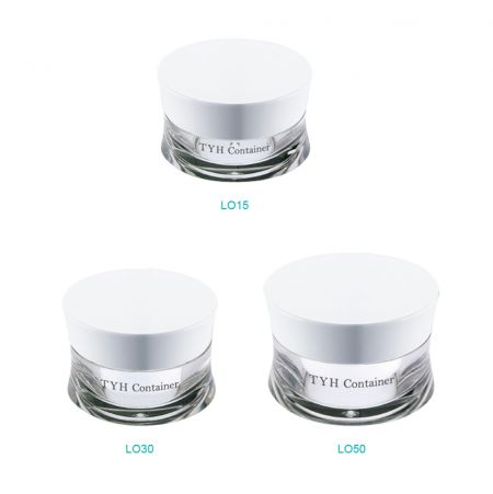 아크릴 타원형 크림 병